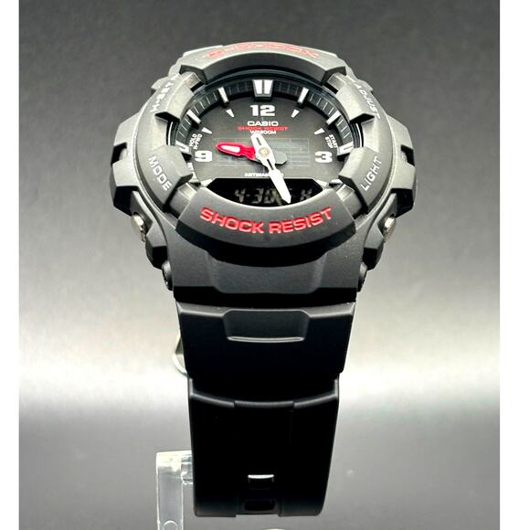 Casio G-Shock G100-1BV Analog Digital Black Red 200M Men\'s Watch New main image 11